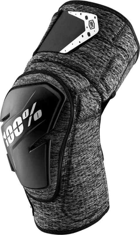 Image of 100% Fortis Bicycle Knee Protectors, black-grey, Size S M for Men
