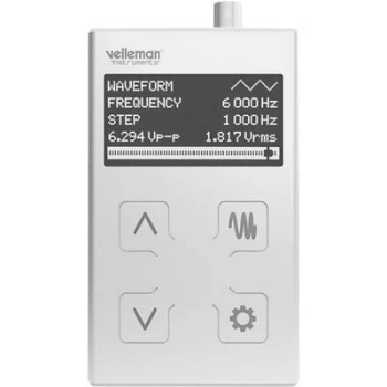 image of Velleman HPG1MK2 Battery-powered 1 Hz - 1 MHz 1-channel Sinus, Rectangle, Triangle