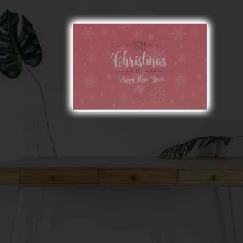 Image of 4570KARDACT - 005 Multicolor Decorative LED Lighted Canvas Painting