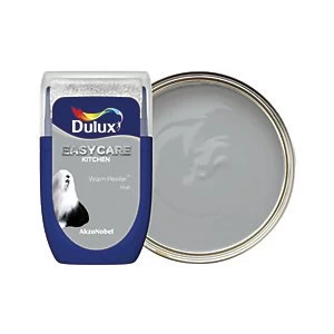 Image of Dulux Easycare Kitchen Warm Pewter Matt Emulsion Paint 30ml