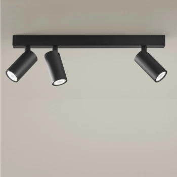 Image of Leds-c4 Lighting - LEDS C4 Simply 3 bodies Spotlight 4 Light Bar Metallic Black GU10 7W