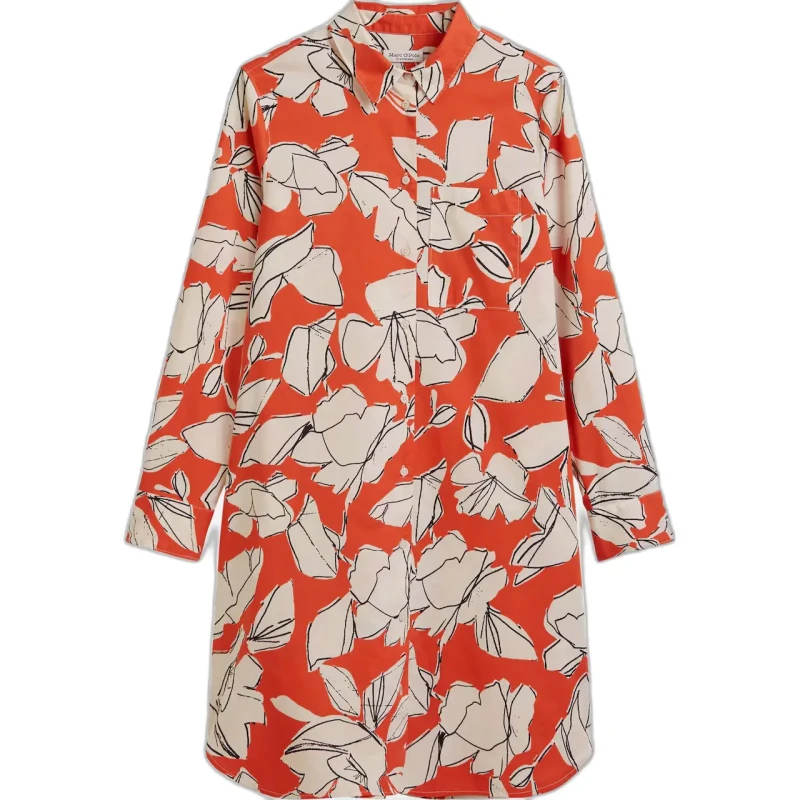 Image of Marc O'Polo Long sleeve shirt dress For Her Marc O'Polo A-Line Multicolore Female 36