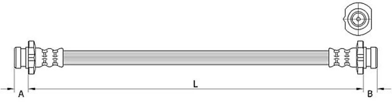 Image of METZGER Brake hose METZGER 4111583