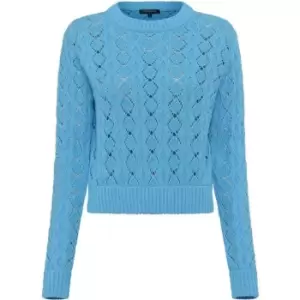 image of French Connection Karli Mozart Crew Neck Jumper - Blue