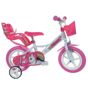 image of Dino Bikes Unicorn Bicycle 12in