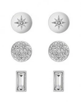 image of Buckley London Buckley London Hepburn Stud Earring Trio Set Free Gift Bag