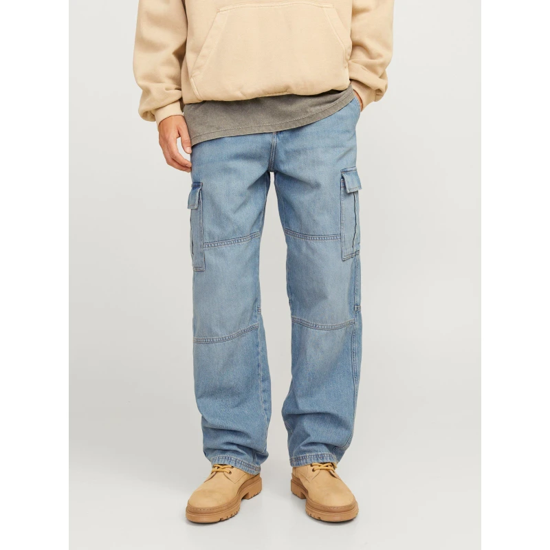 Image of Jack and Jones Eddie Wide Leg Jeans Mens - Blue Blue 28 R