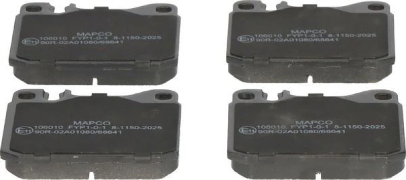 Image of MAPCO 106010 Brake pad set Front Axle, excl. wear warning contact Brake Pad Set,disc brake (402)