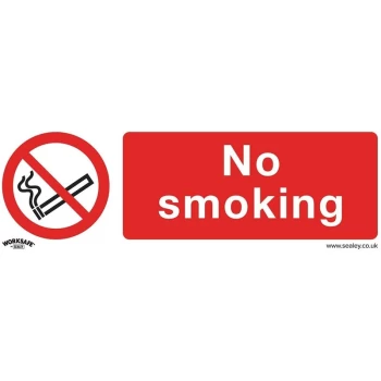 image of SS13P1 Prohibition Safety Sign - No Smoking - Rigid Plastic - Sealey