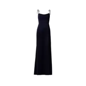 image of Adrianna Papell Satin Crepe Gown - Blue