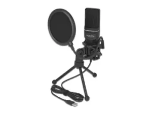 image of DeLOCK 66331 microphone Black PC microphone