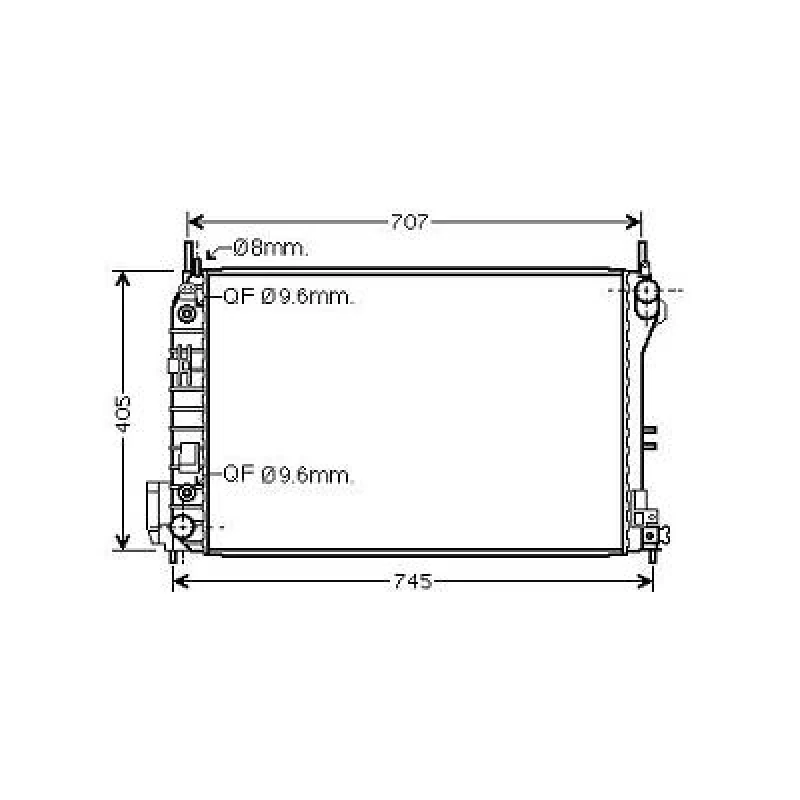 Image of Engine radiator DIEDERICHS DCM2654