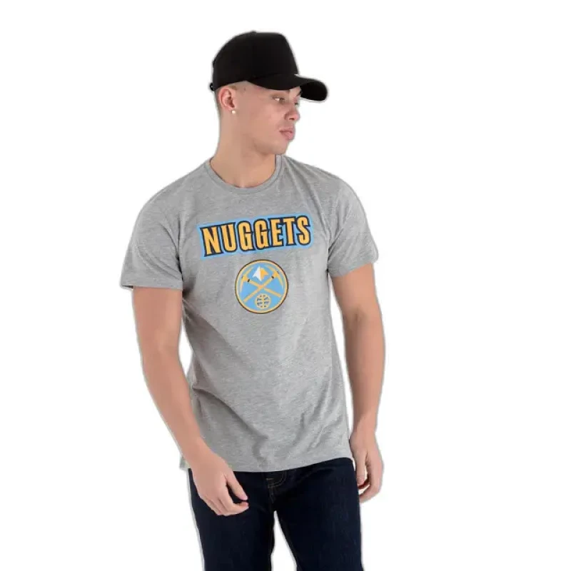 Image of new era T-Shirt Denver Nuggets NBA Gris Male XS