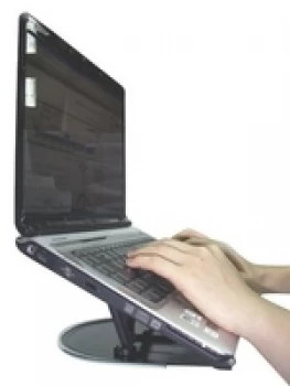Image of Q Connect Aluminium Laptop Stand - Black