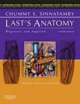 Image of Lasts Anatomy by Chummy S Sinnatamby and R. J Last Paperback