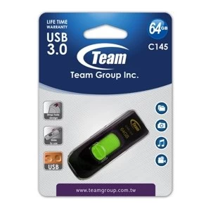 Image of Team C145 64GB USB 3.0 Green USB Flash Drive