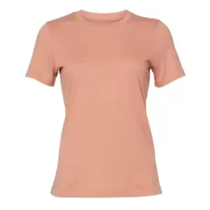 image of Bella + Canvas Womens/Ladies Jersey Short-Sleeved T-Shirt (L) (Terracotta)