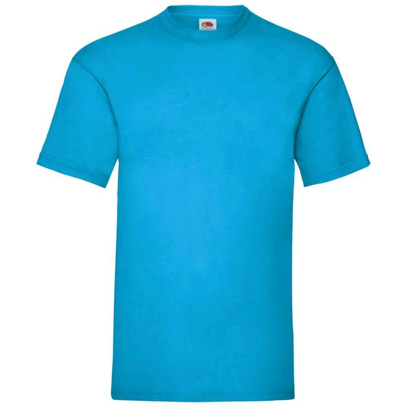 Image of Fruit Of The Loom Fruit of the Loom Men Valueweight T-Shirt in Dark Blue Size: Small Dark Blue S Male 5063527627193