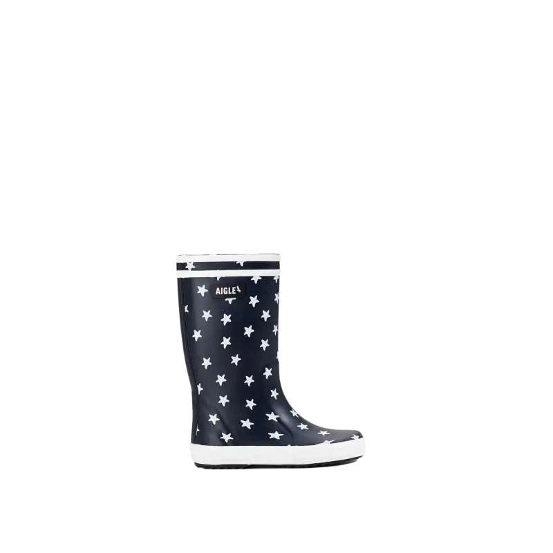 Image of Aigle LOLLY POP PLAY2 boys's Children's Wellington Boots in Blue
