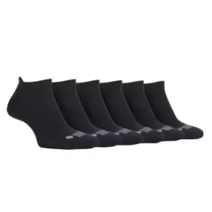 Image of Jeep 6 Pack Trainer Socks Mens - Black