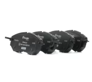 Image of BREMBO Brake pad set XTRA LINE P 78 017X Brake pads,Brake pad set, disc brake SUBARU,FORESTER (SG),FORESTER (SH),Legacy IV Kombi (BP)