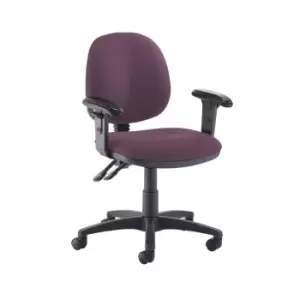 Image of Dams MTO Jota Medium Back PCB Operators Chair with Adjustable Arms - Diablo Pink