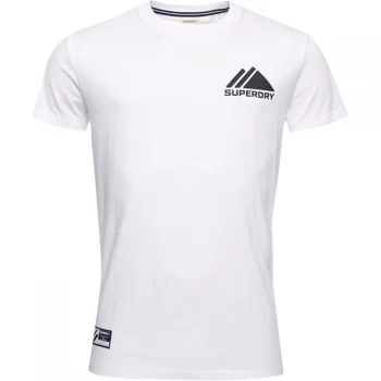 Image of Superdry Mountain T Shirt - Optic White 01C