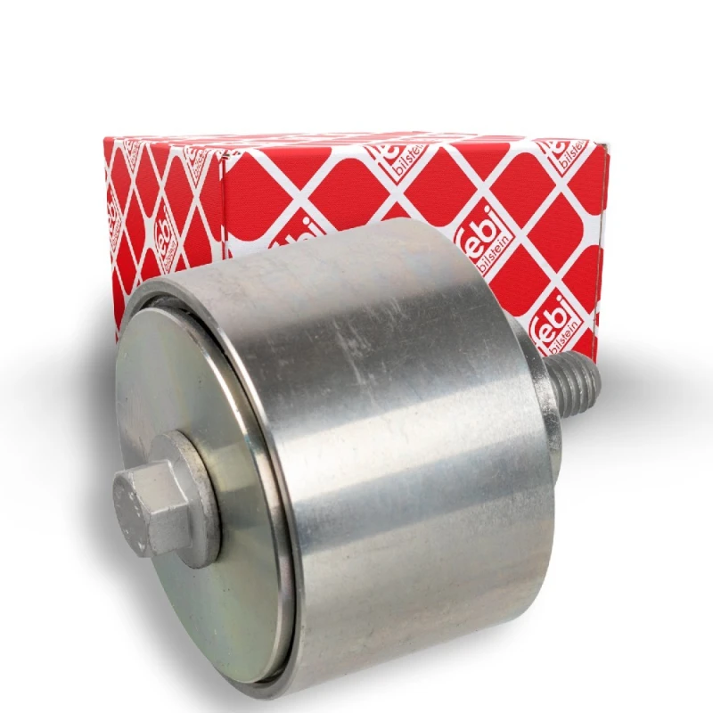 Image of FEBI BILSTEIN 22974 Tensioner Pulley with screw Metal Tensioner Pulley,v-ribbed belt (310)