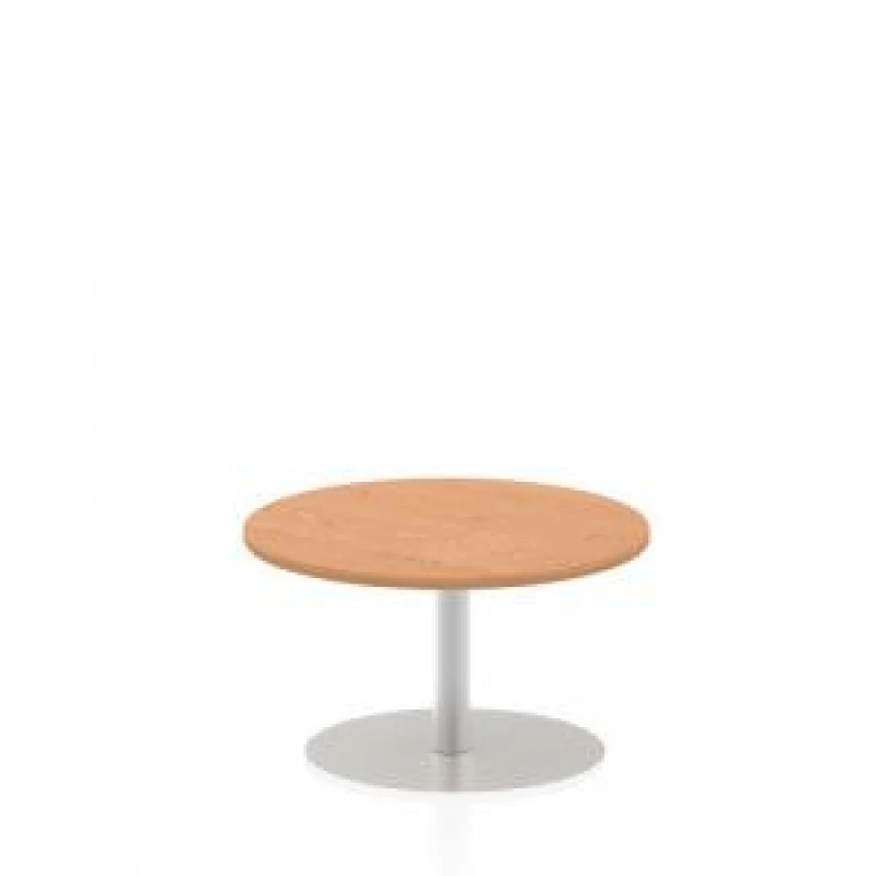 Image of Dynamic Italia 800mm Poseur Round Table Oak Top 475mm High Leg ITL0122