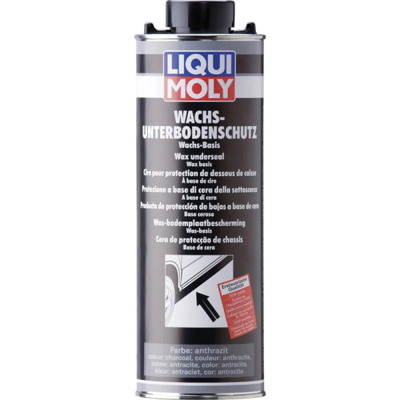 Image of LIQUI MOLY 6102 Underbody Protection Wax Underseal, anthracite/black Capacity: 1l, Tin Underbody Protection (1851)