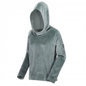 image of Regatta Kelilah Velour Hooded Fleece - Balsam Green