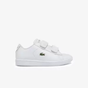 Image of Lacoste Infants' Carnaby Evo BL Synthetic Trainers Size 4 UK Kids White