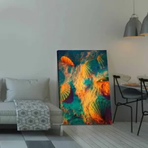 Image of 701002021C-001 Multicolor Decorative Canvas Painting