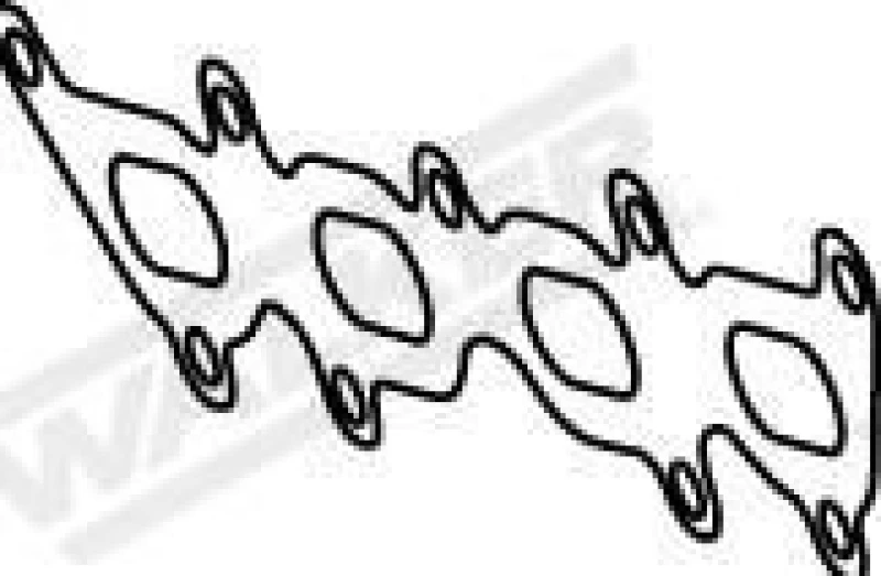 Image of Exhaust pipe gasket WALKER 80863