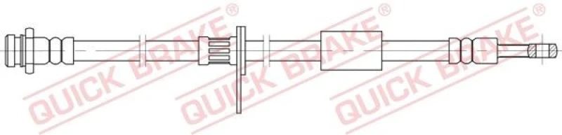 Image of QUICK BRAKE Brake hose QUICK BRAKE 58.850