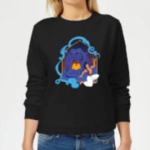 Image of Disney Aladdin Cave Of Wonders Womens Sweatshirt - Black