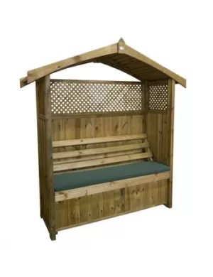 Zest4Leisure Wooden Arbour With Storage Box