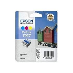 Image of Epson Beach Hut T037 Tri Colour Ink Cartridge
