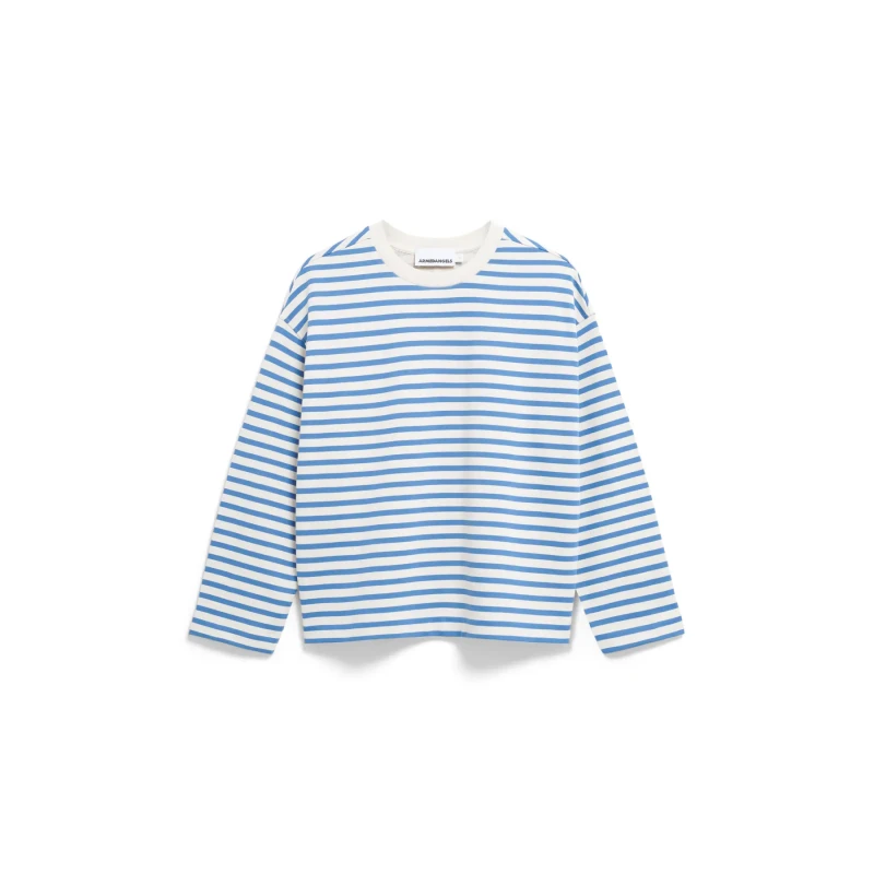 Image of ARMEDANGELS Striped womens sweatshirt ARMEDANGELS Maarlen Noir Female XS