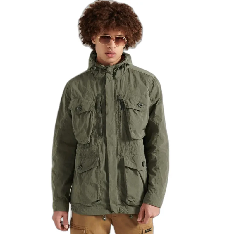 Image of Superdry Military parka Superdry Vert Male S