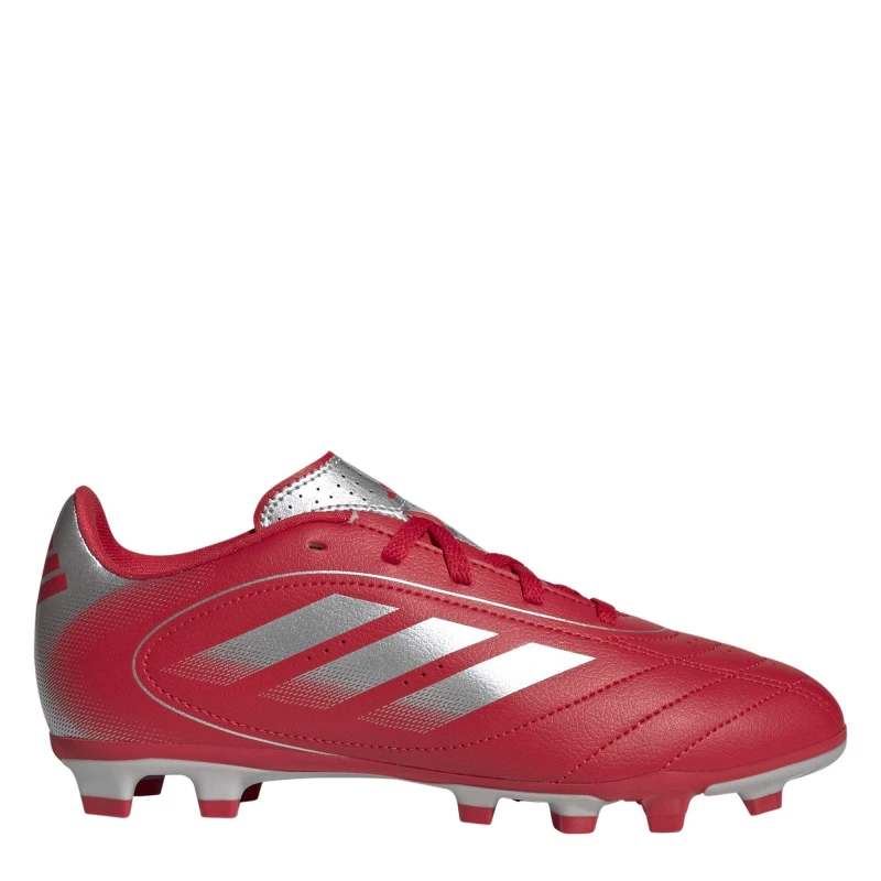 Image of adidas Goletto VIII Juniors Firm Ground Football Boots Red/Silver male 3 (35.5)