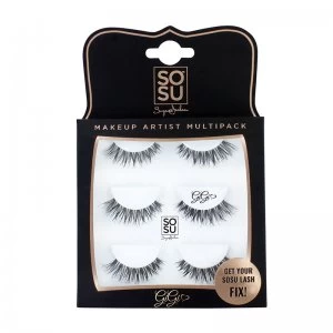 image of SOSU by SJ Gigi Premium Eyelashes x 3 Multipack