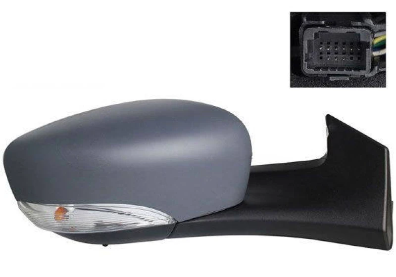 Image of ALKAR 6150178 Wing mirror Right, Electric, Convex, primed Outside Mirror (50)