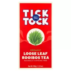 image of Tick Tock Organic Rooibos Loose Leaf Tea, 100g