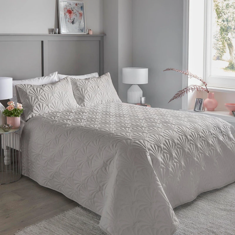 Image of Cavali Bedspread 230cm X 200cm Silver