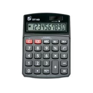 image of 5 Star Calculator Desktop BatterySolar power 3 Key Memory 10 Digit