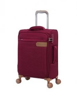 IT Luggage Radiate Dark Red Cabin Suitcase