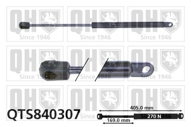 Image of QUINTON HAZELL Bonnet strut QUINTON HAZELL QTS840307