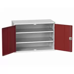 image of verso verso shelf cupboard with 2 shelves. WxDxH: 1300x550x1000mm. RAL 7035/5010