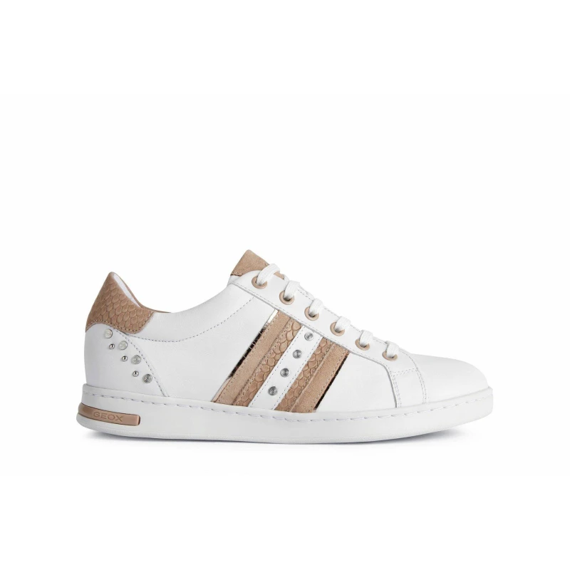 Image of Geox Jaysen Trainers - White White 3